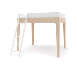 Perch Bunk Bed White/Birch - Oeuf NYC